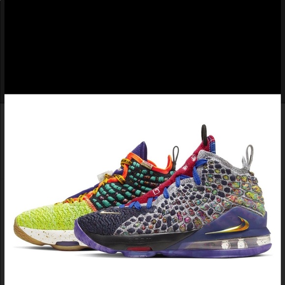 Brand New LeBron James 17 What The Size 14 Multicolored Sneaker Box Included - Picture 3 of 16